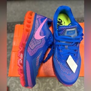 Women’s Nike Air Max 2014 size 10 Royal Blue and Hyper Pink 100% Authentic